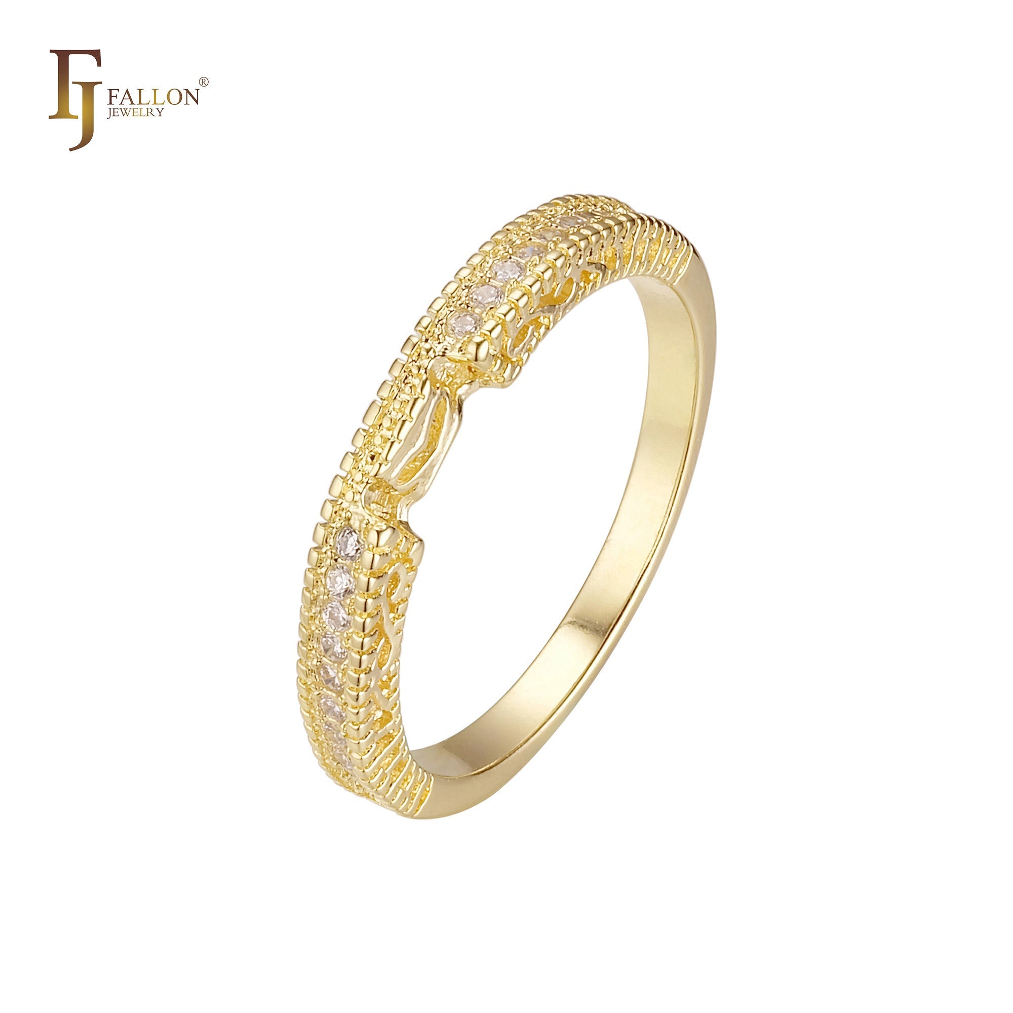 Anéis empilháveis de ouro 14K