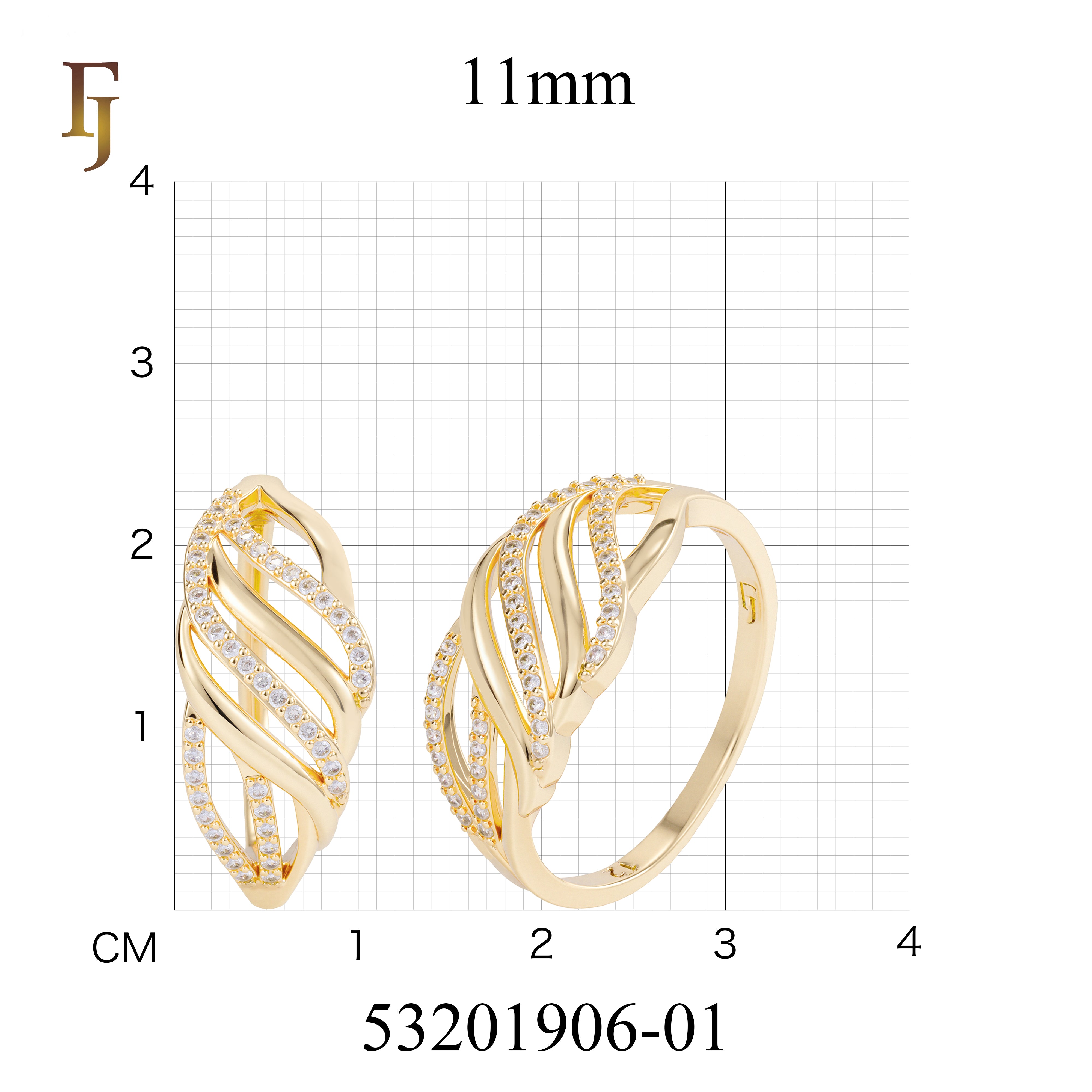 .Anillos de moda en oro de 14 quilates, colores chapados en oro rosa.