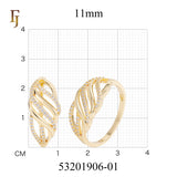 .Anillos de moda en oro de 14 quilates, colores chapados en oro rosa.