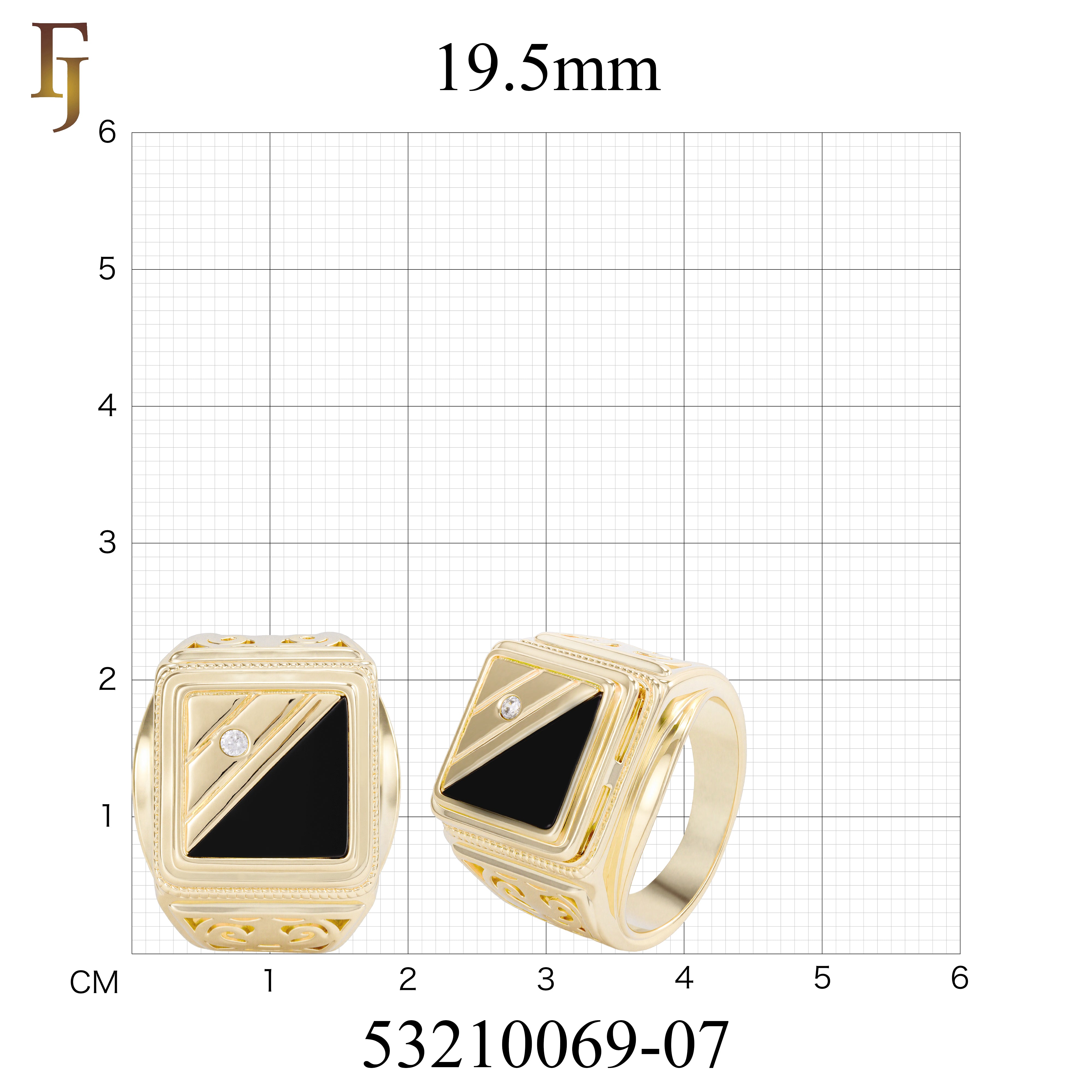14K ゴールド、ローズゴールド メッキ色のメンズ リング