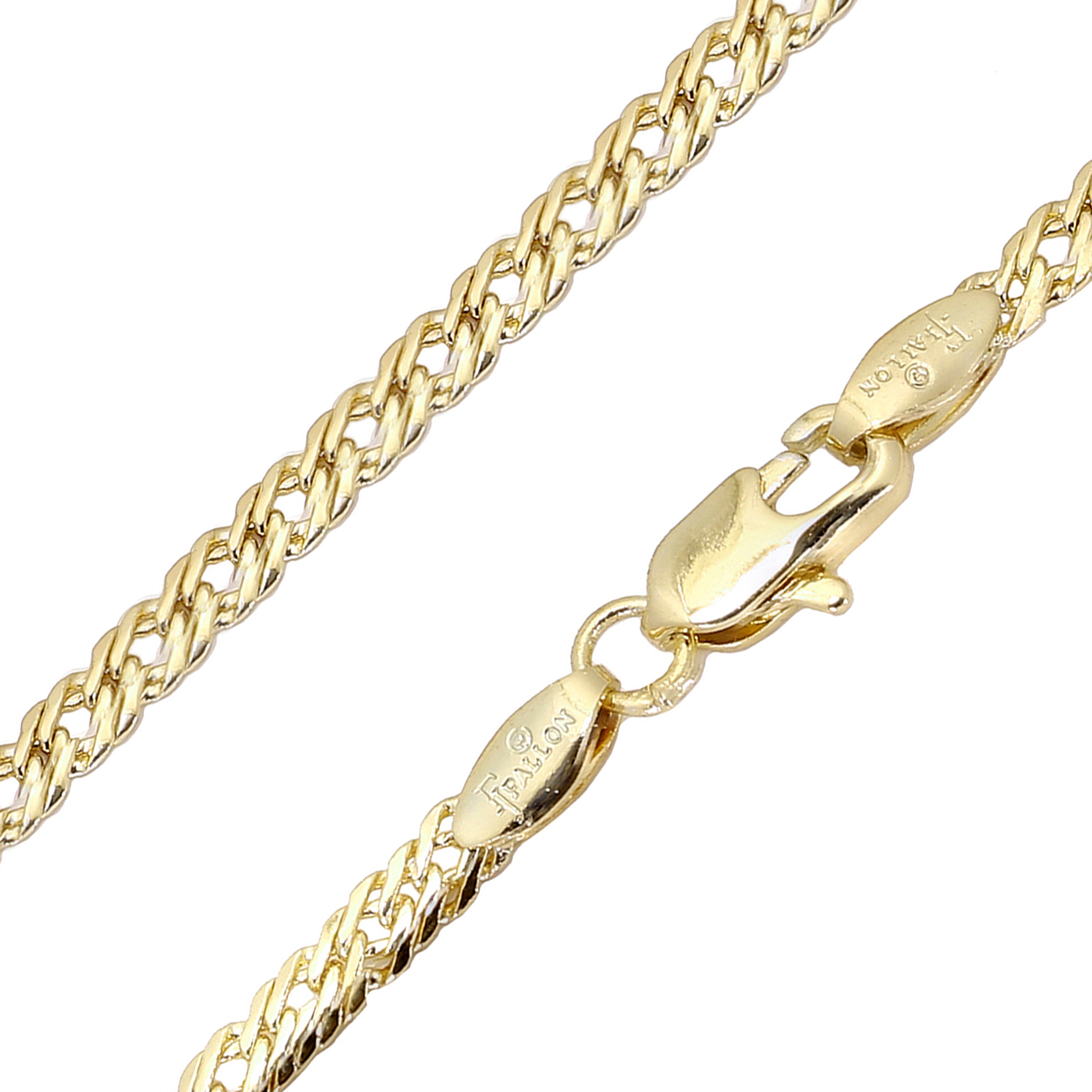.Klassische Rombo-Gliederketten aus 14 Karat Gold und 18 Karat Gold