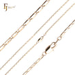 Glossy Solid snail link chains plated in 14K Gold, Rose Gold, two tone, 18K Gold, White Gold