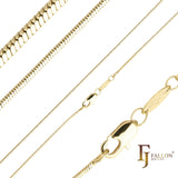 Cadenas Serpiente finas enchapadas en Oro 14K, Oro Rosa