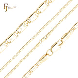 Solid snail link triangular dot hammered 14K Gold, Rose Gold, two tone chains