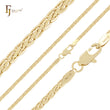 Center hammered thin spiga link 14K Gold, Rose Gold chains