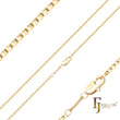 Cadenas de eslabones Thin Box enchapadas en Oro 14K, oro rosa, oro blanco