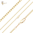 🔥 Thin Box link chains plated in 14K Gold, Rose Gold, White Gold