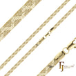 {Personalizar} Cadenas planas de serpiente chapadas en oro de 14 quilates, oro rosa, dos tonos