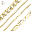 Cadenas martilladas con cortes de eslabones chapados en oro de 14 quilates