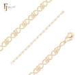 Unendlichkeit Draht Schnalle Perlen Link 14K Gold Armbänder Ketten