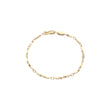 Cadenas de eslabones de cebada de cabeza cuadrada chapadas en Oro 14K, oro rosa