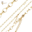 Rounded Drum fancy link 14K Gold Chains