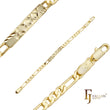 Figaro-Gliederarmband aus 14-kar?tigem Gold, zweifarbig, dreifarbig, Kleeblatt-ID-Armb?nder f¨¹r Herren