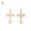 Orthodox Crucifix Pendant with Jesus Icon – Gold-Plated Religious Cross for Men and Women | FJ Fallon Jewelry