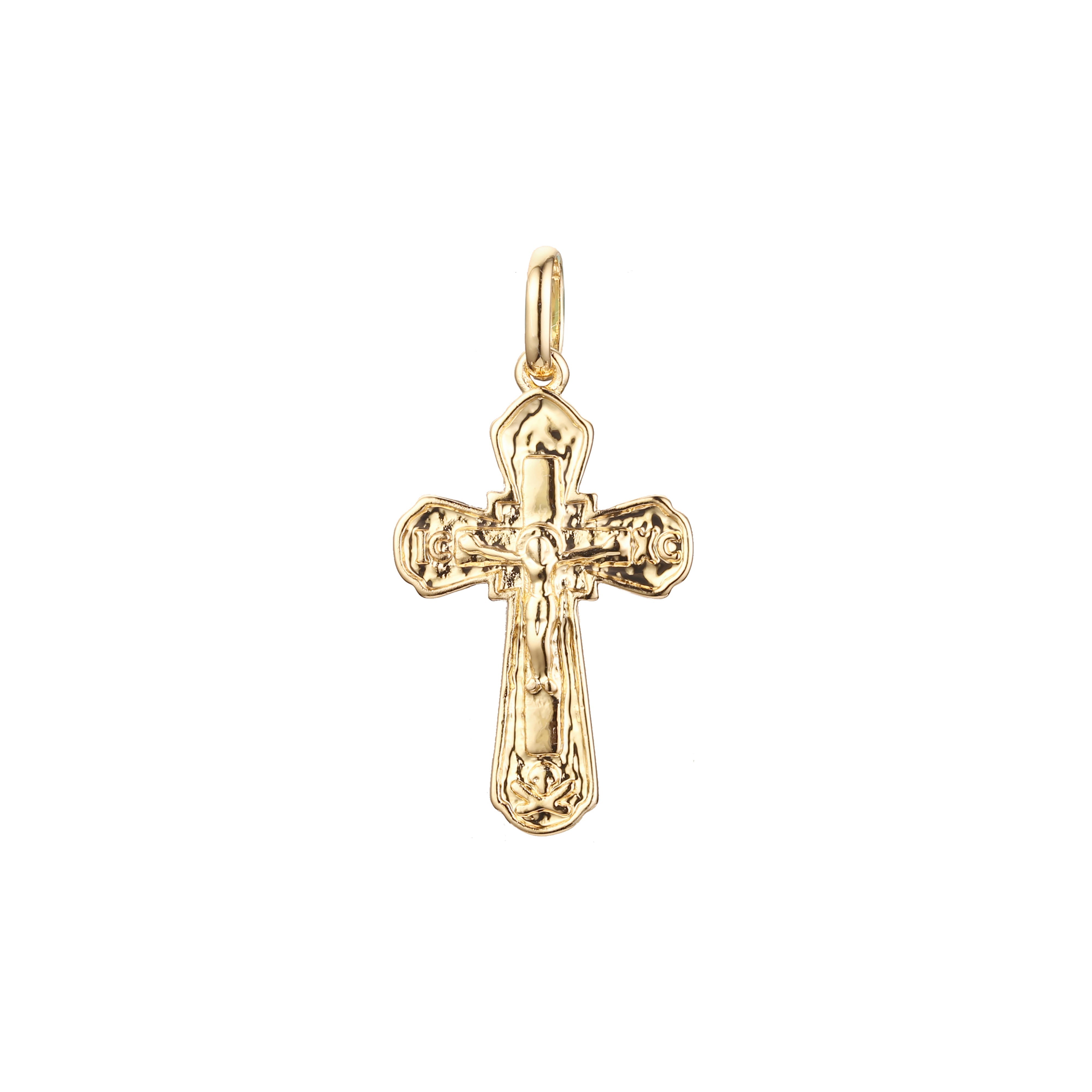 Maltese Eastern Orthodox Russian Rose Gold two tone, 14K Gold pendant