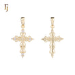Orthodox Cross Pendant Collection – Religious Gold-Plated Charms with CZ Stones for Faith & Gifts
