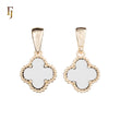 Подвеска Lucky Colorful Clover из розового золота, золота 14 карат и белого золота