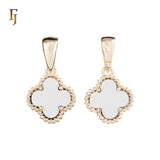 Подвеска Lucky Colorful Clover из розового золота, золота 14 карат и белого золота