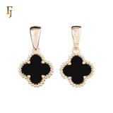 Подвеска Lucky Colorful Clover из розового золота, золота 14 карат и белого золота