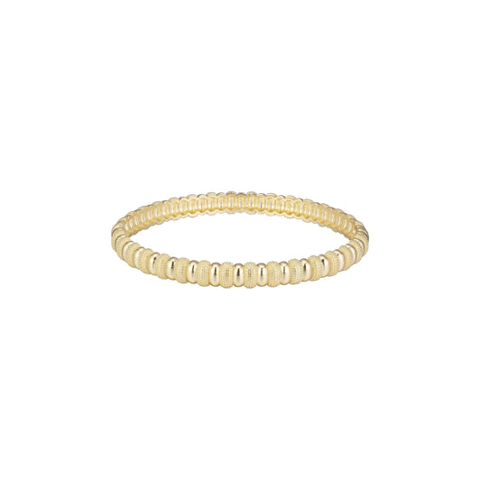 Pulseras apilables de oro de 14 k y oro rosa