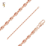 Cable Snail Link Rose Gold Chain Bracelets