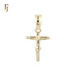 Crucifix 14K Gold Religious Cross Pendant