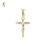 Crucifix 14K Gold Religious Cross Pendant