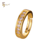 Offene Solit?r-Cluster-Verlobungsringe aus 14 Karat Gold