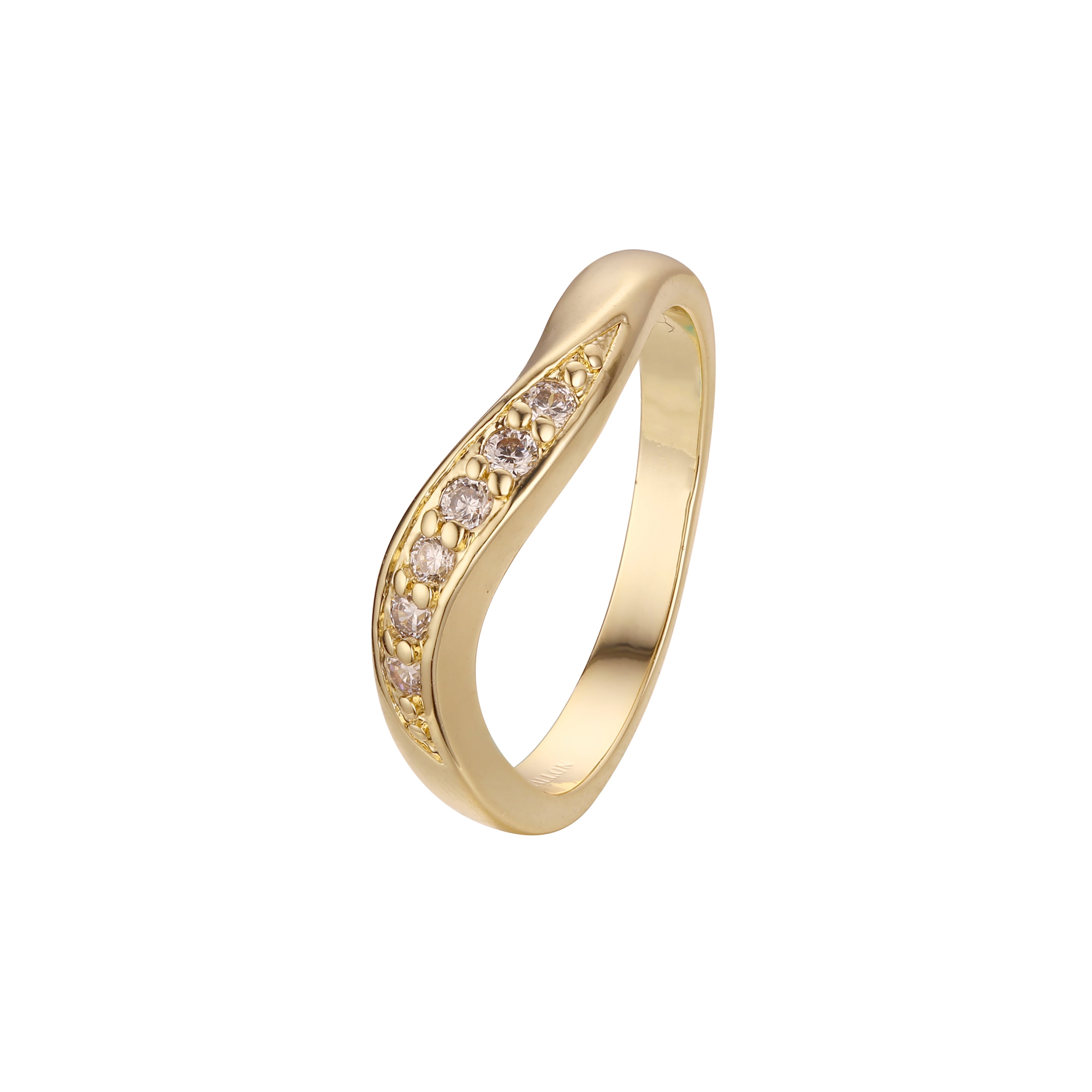 Twisted fashion stackable rings in 18K Gold, White Gold, 14K Gold, 18K Gold plating colors