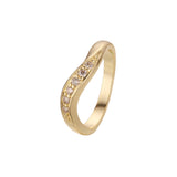Twisted fashion stackable rings in 18K Gold, White Gold, 14K Gold, 18K Gold plating colors