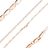 Mariner link curved ripple hammered 14K Gold, Rose Gold, two tone chains YIAKQ