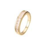 Anillos apilables en colores baño Oro 18K, Oro Blanco, Oro 14K, Oro Rosa