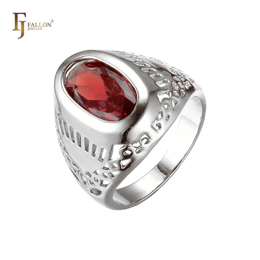 Anillos solitarios de oro rosa