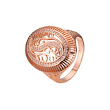 Anéis em ouro 14K, cores banhadas a ouro rosa