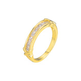 Stackable rings in 18K Gold, White Gold, 14K Gold plating colors