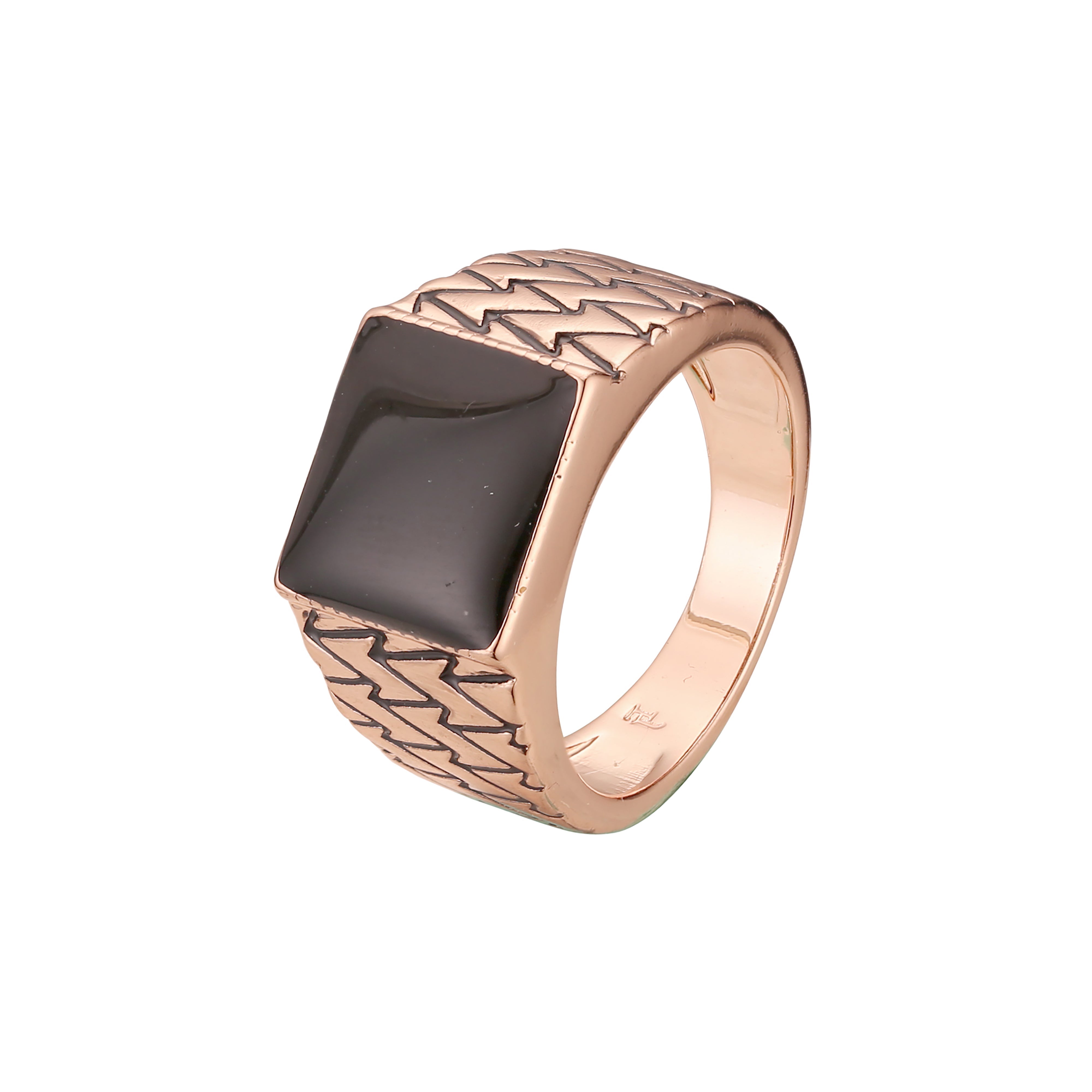 Anillos de hombre en Oro 14K, colores baño de oro rosa