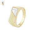 Squared Signet 14K Gold Men's Rings