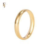 Anillos de boda de 3,5 mm chapados en Oro Blanco, Oro de 14 quilates, Oro de 18 quilates, Oro Rosa