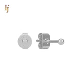 Minimalist Gold Plated Ball Stud Earrings for Daily Wear and Layered Ear Piercing Styles