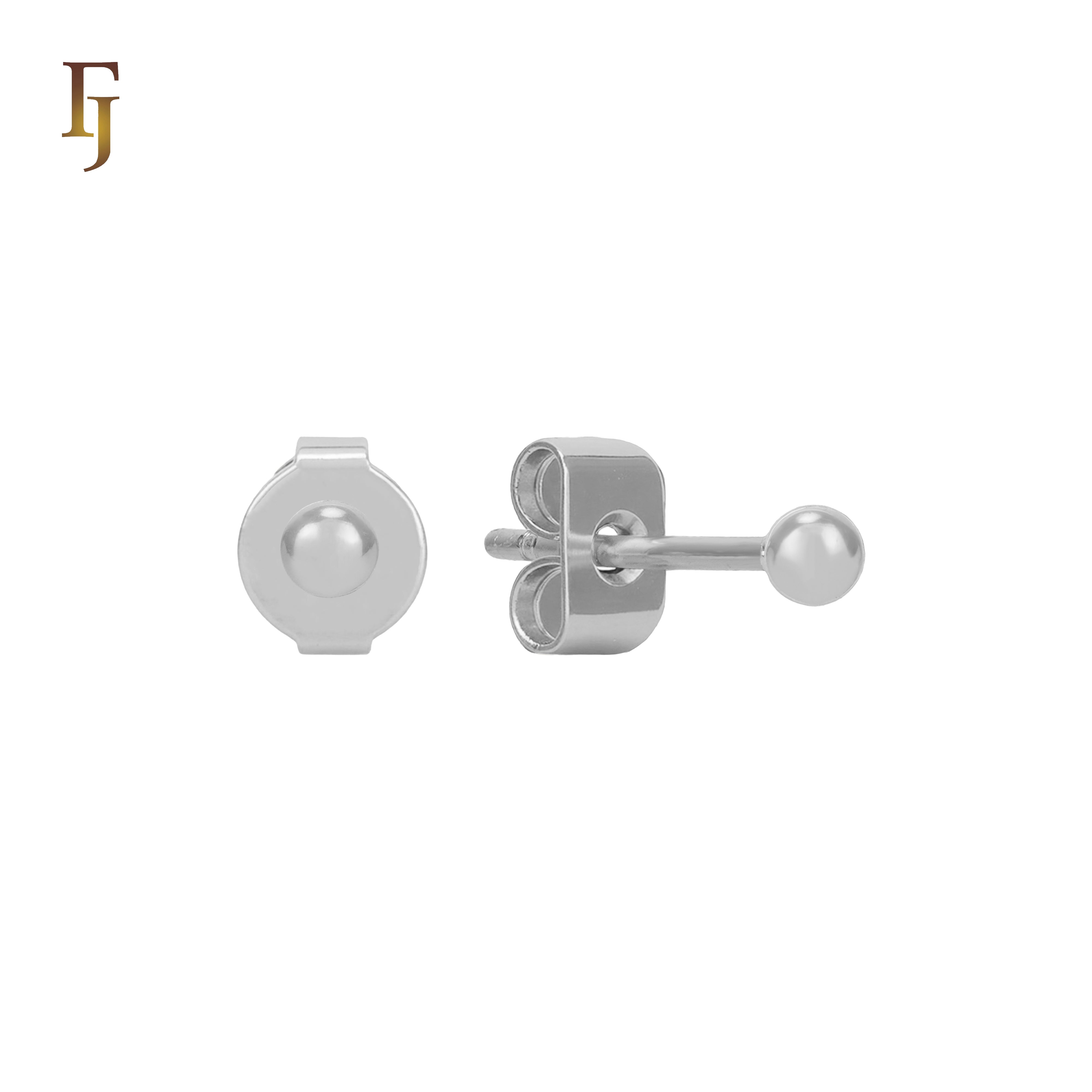 Minimalist Gold Plated Ball Stud Earrings for Daily Wear and Layered Ear Piercing Styles