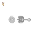 Minimalist Gold Plated Ball Stud Earrings for Daily Wear and Layered Ear Piercing Styles