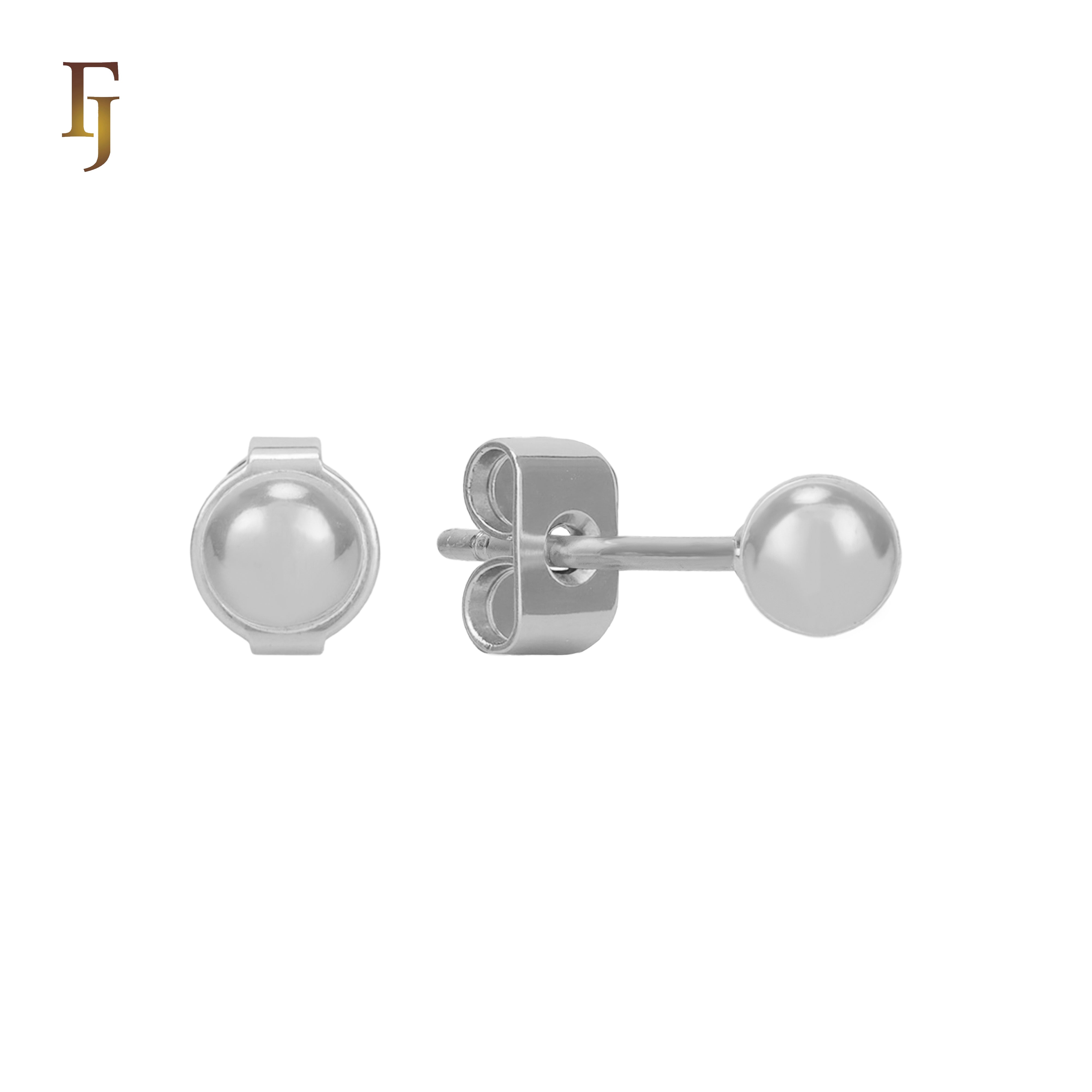 Minimalist Gold Plated Ball Stud Earrings for Daily Wear and Layered Ear Piercing Styles