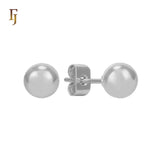 Minimalist Gold Plated Ball Stud Earrings for Daily Wear and Layered Ear Piercing Styles