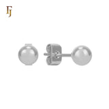 Minimalist Gold Plated Ball Stud Earrings for Daily Wear and Layered Ear Piercing Styles