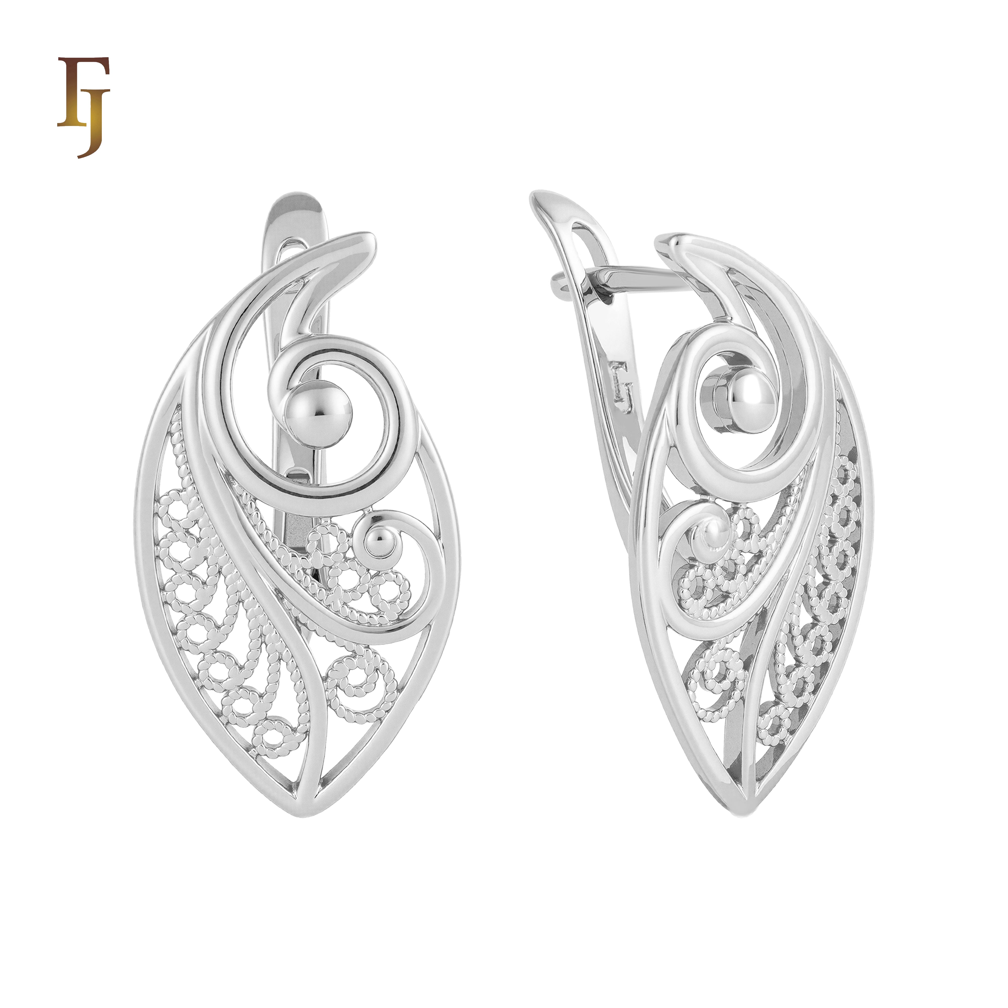 Pendientes en Oro de 14K, baño de Oro Rosa colores