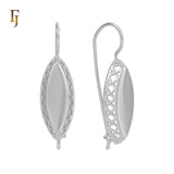 Pendientes de gancho de alambre en Oro 14K, colores de baño de oro rosa.