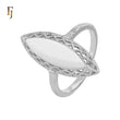 .Anillos solitario de filigrana marquesa de oro rosa