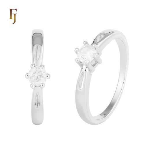 Anillos solitarios en Oro 18K, Oro Blanco, Oro Rosa, baño bicolor