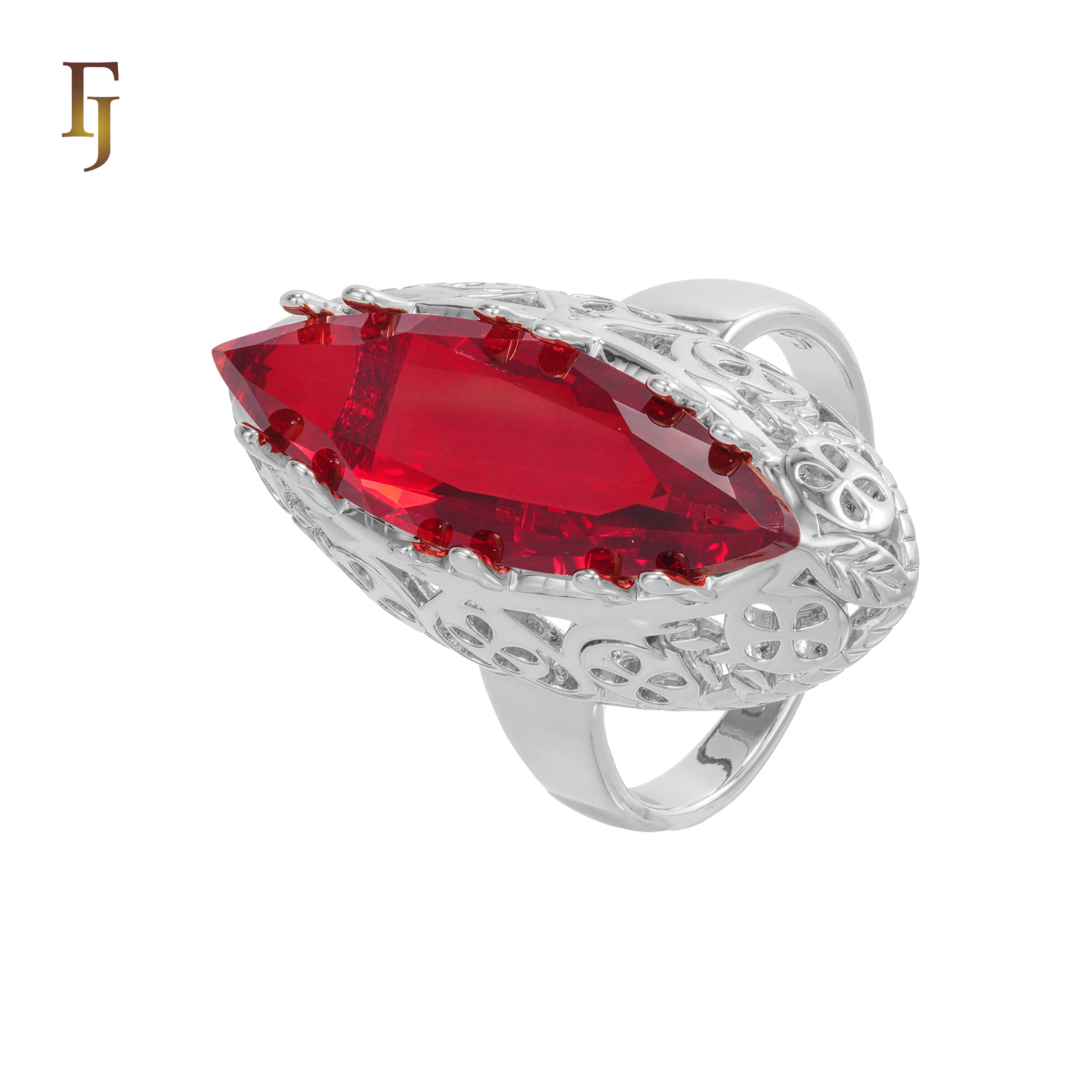 .Trend Luxurious Horse Eye Marquise Solitaire CZ 585 Oro rosa, anillos de oro de 14 quilates