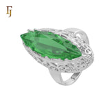 .Trend Luxurious Horse Eye Marquise Solitaire CZ 585 Oro rosa, anillos de oro de 14 quilates
